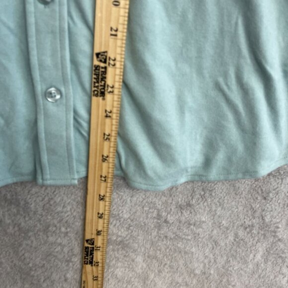 NEW 32 Degrees Heat Women's L Long Sleeve Button-Up Shirt Polyester Spandex - Picture 4 of 9